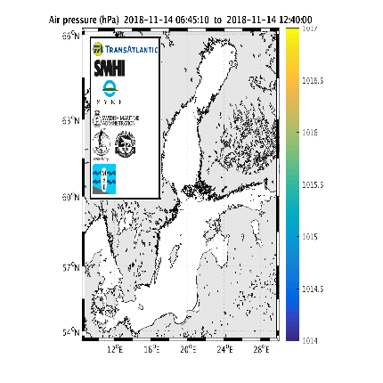 Observerat lufttryck