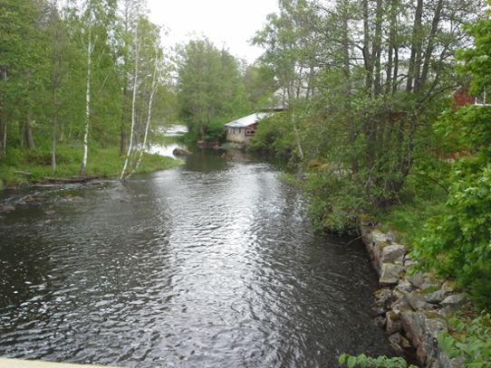 Brusafors nedströms stora dammen