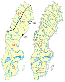 Februari 1990 var rekordmild i nästan hela Sverige och med mycket stora temperaturöverskott.