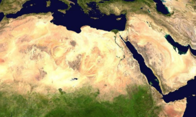 MENA region map