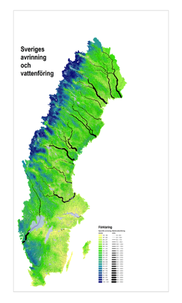Sveriges avrinning och vattenföring
