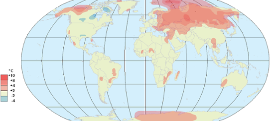 Global temperaturanomali november 2013