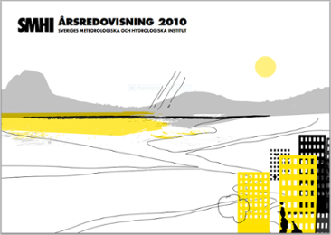 Framsidan på SMHIs årsredovisning 2010