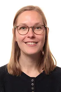 Porträtt på en kvinna.