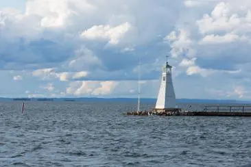 Vattennivån i Vättern var normal under sommaren.