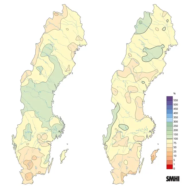 Kartor över hela Sverige.