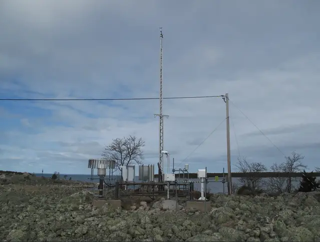 Bild på automatstationen i Kuggören.