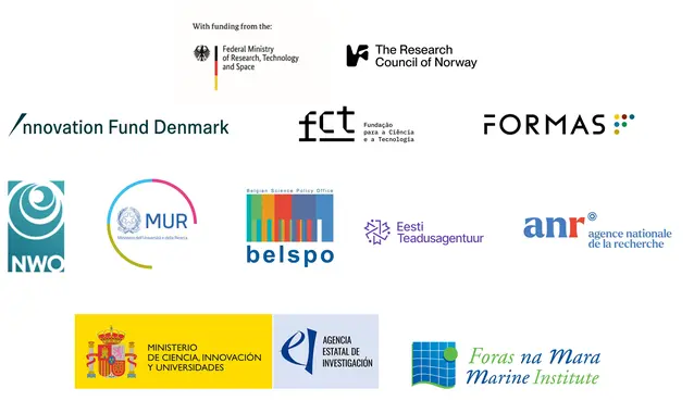 Ett collage av logotyper.