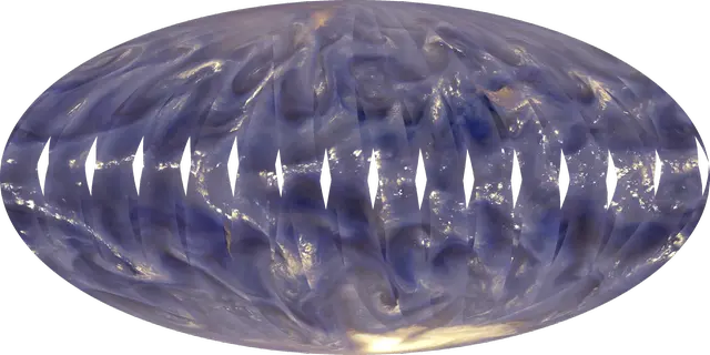 Visualisation of atmospheric humidity from the Arctic Weather Satellite’s 325 GHz channel.