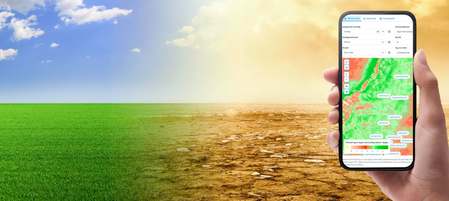 Klimatscenariotjänsten i en mobil.