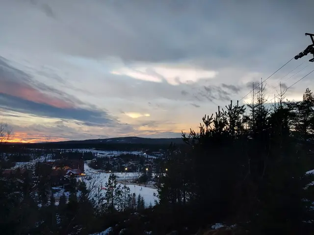 Pärlemormoln i Branäs i norra Värmland den 29 december 2024