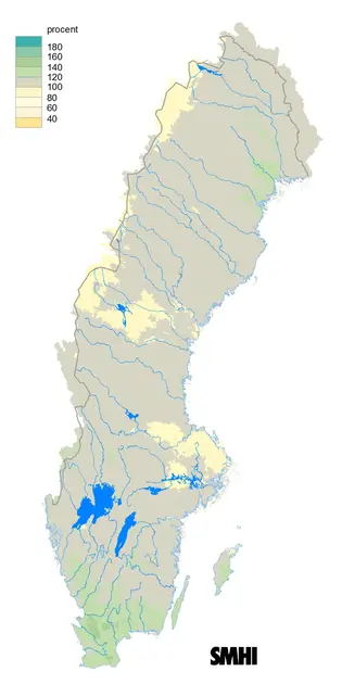 September 2017 - Flöden över de normala i små vattendrag — SMHI