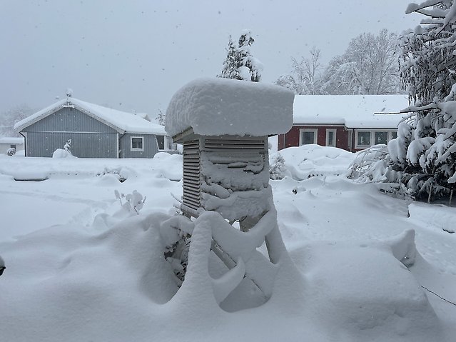 Klimatstationen i Oskarshamn den 4 januari 2026