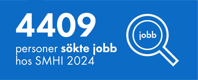 4409 personer sökte jobb hos SMHI 2024.