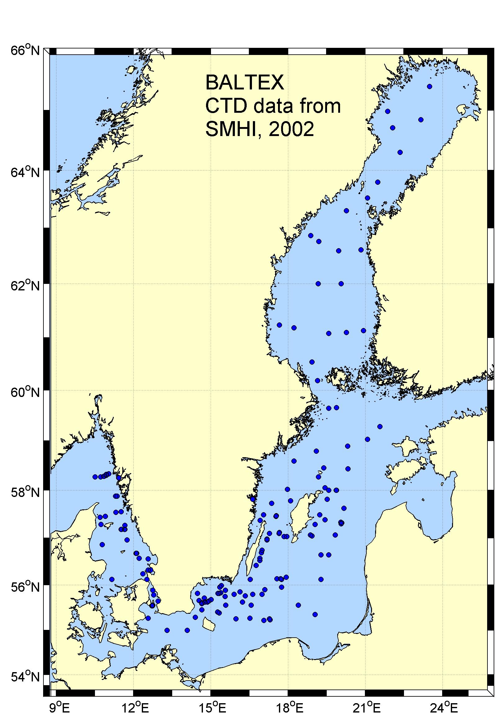 CTD cast data from SMHI, 2002