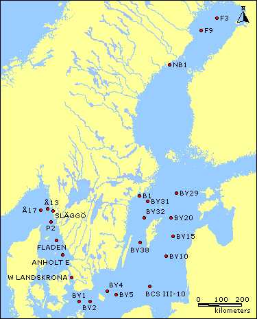 SMHI Hydrographical station net