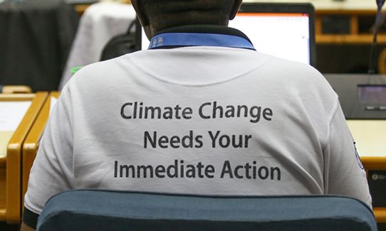 IPCC-möte i Nairobi, apr 2016 - ryggtavla