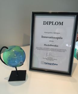 Kartografiska sällskapets innovationspris 2016 till Hack for Sweden