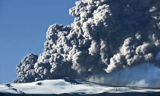 Eyjafjallajökull på Island