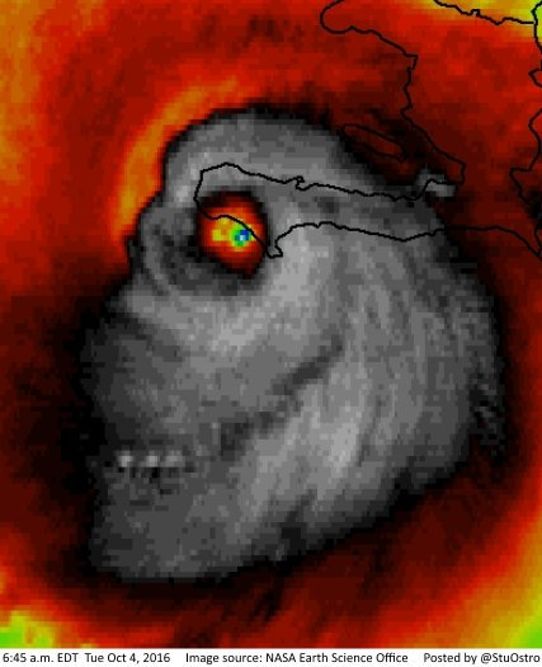 Orkanen Matthew nådde Haiti den 4 oktober