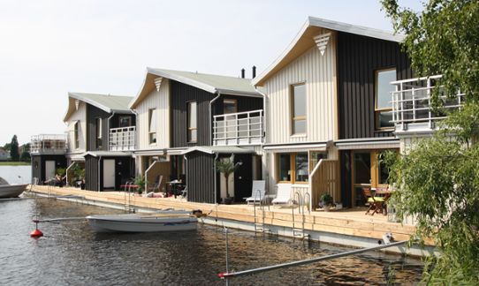 Flytande bostäder i Karlstad