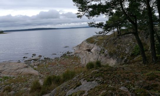 Sjön Glan i Motala ströms avrinningsområde. 2017-09-08.