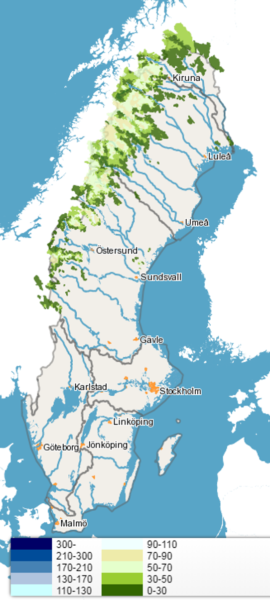 Vårfloden fortsätter i norra Sverige | SMHI