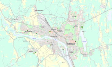 Luftsimuleringskarta Umeå