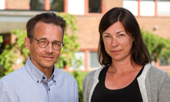 Porträtt på Markku Rummukainen och Lena Lindström