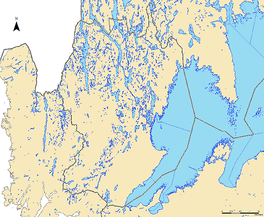 Sjöar i Dalsland enligt Hydrografi i Nätverk