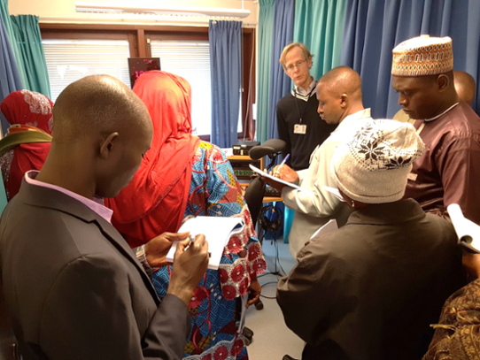ITP WA participants visiting the SMHI forecast centre, 2018