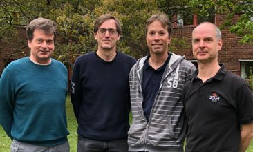 Klaus Wyser, Ralf Döscher, Torben Koenigk och Uwe Fladrich, fyra av SMHIs forskare som utvecklat klimatmodellen EC-Earth