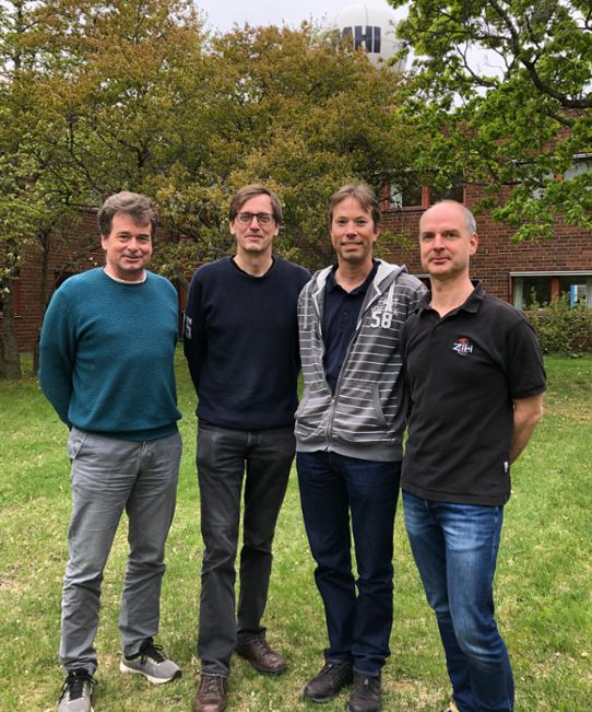 Klaus Wyser, Ralf Döscher, Torben Koenigk och Uwe Fladrich, några av SMHIs forskare som arbetat med utveckling av EC-Earth