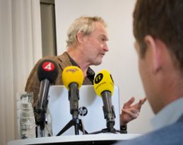 Ulf Molau vid pressträff den 25 sep 2019