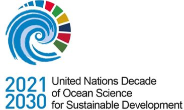 Logotyp för FN:s årtionde för havsforskning