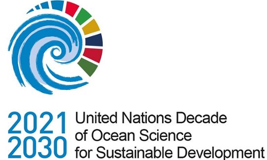 Logotyp för FN:s årtionde för havsforskning