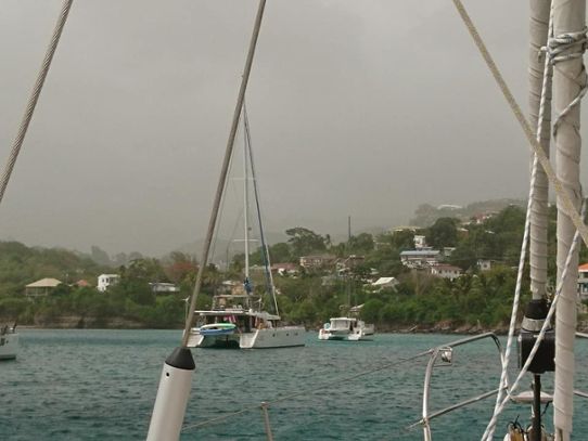 Ökenstoft över Grenada i juni 2020