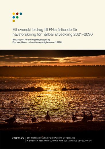 Framsida rapport Ett svenskt bidrag till FN:s årtionde för havsforskning för hållbar utveckling 2021-2030