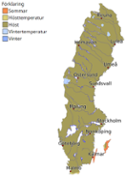 Till den 10 oktober hade den meteorologiska hösten dragit ned över nästan hela Sverige.