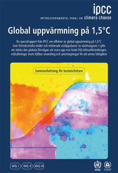 Omslag på IPCC:s rapport om 1,5 graders global uppvärmning