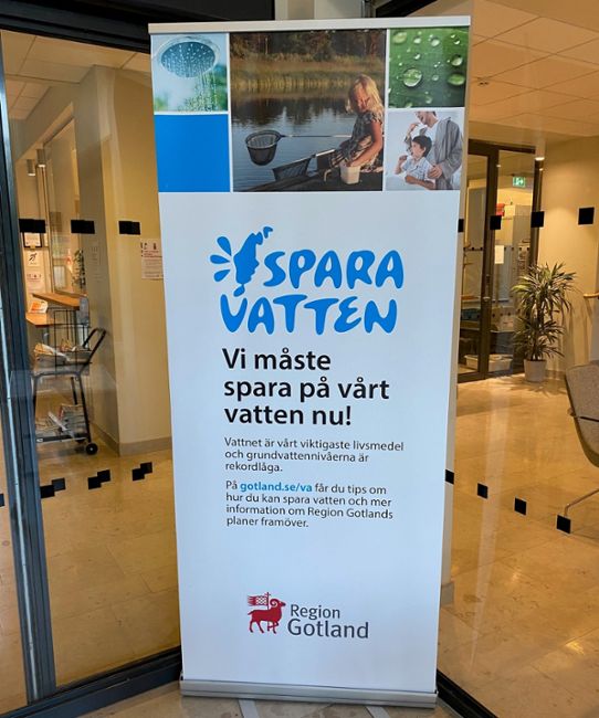 Informationsmaterial om vattenbesparing på Gotland