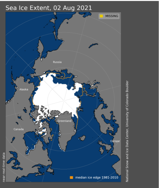 Isutbredning i Norra Ishavet 