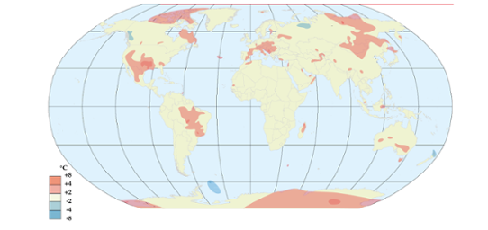 Global temperaturanomali i augusti 2011