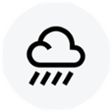 Stora nederbördsmängder ikon 