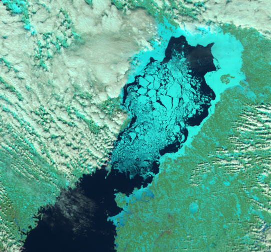 Is Bottenviken NOAA 12 april 2022