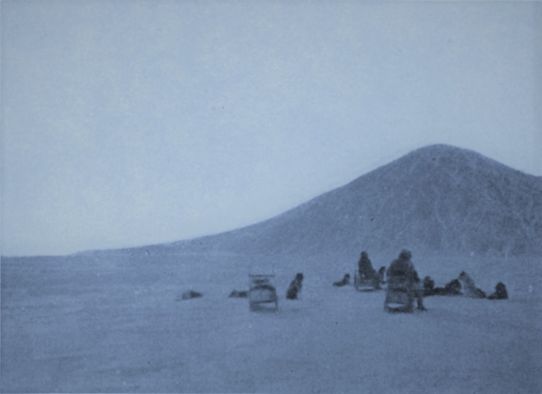 Fotografi från Kap Morris Jesup år 1900 av upptäcktsresanden Robert Edwin Peary Sr.