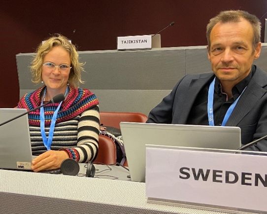 Sveriges delegation vid IPCC-möte i Geneve september 2022
