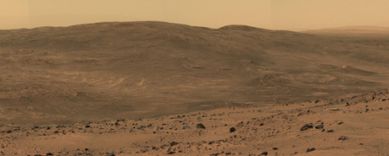 A view from the red deserts of mars, photo.