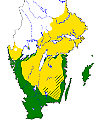 Den meteorologiska våren har anlänt till Götaland, Svealand och sydostligaste Norrland, karta.