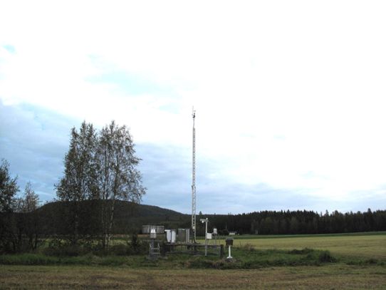 SMHIs väderstation i Älvsbyn, Norrbotten den 9 september 2023.